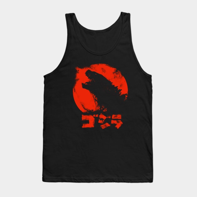 Red Lizard Tank Top by zerobriant